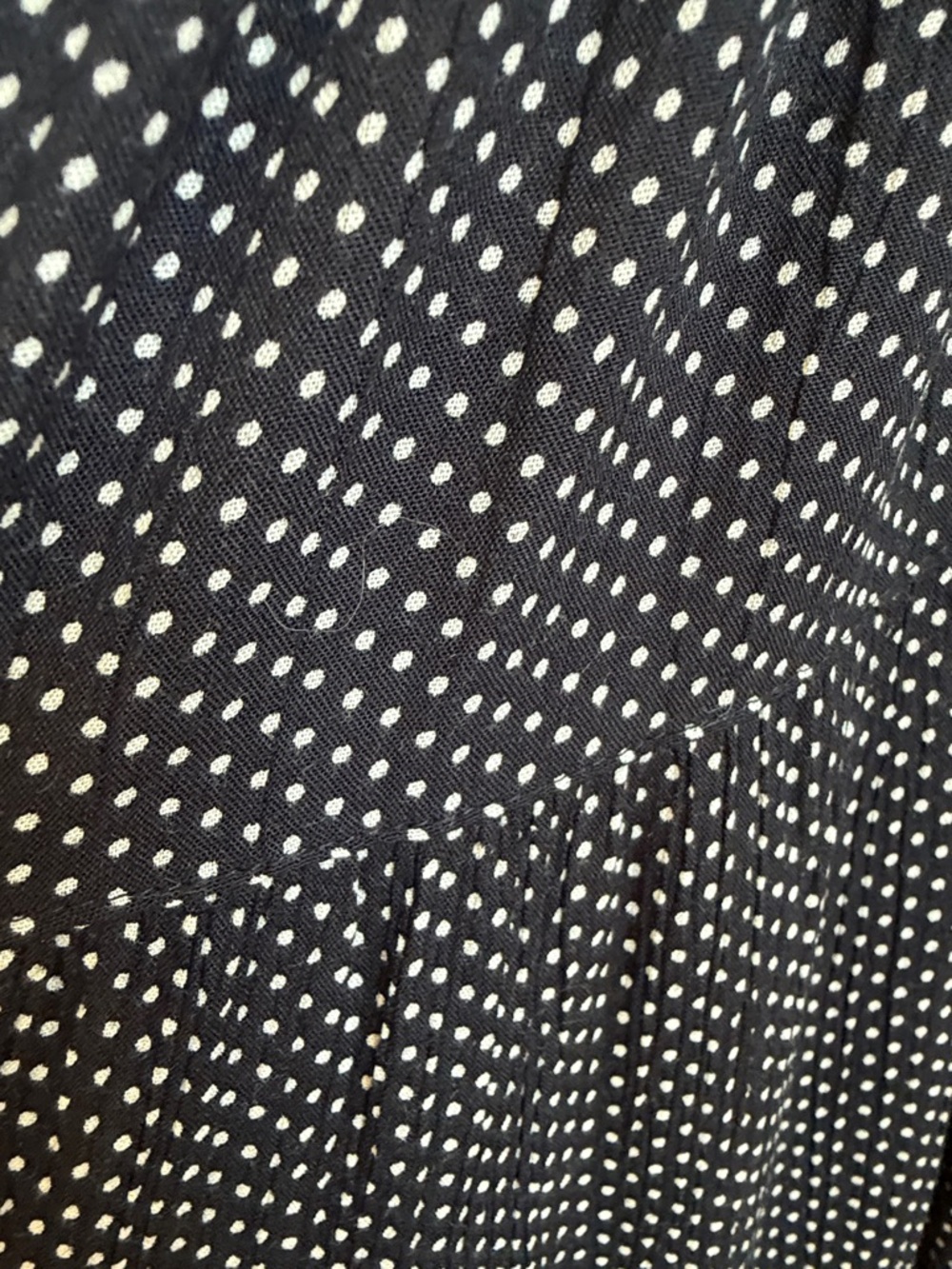 Angie Black Polka Dot Midi Dress with Twist Front EUC - Picture 3 of 10